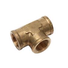 Hailiang Brass Tee - 2" FIP X 2" FIP X 1" FIP
