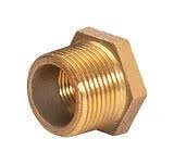 Hailiang Brass HEX Bushing - 1" MIP x 3/4" FIP
