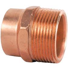 Hailiang Copper WROT Press Adapter- 1-1/2" FTG X 1-1/2" MIP