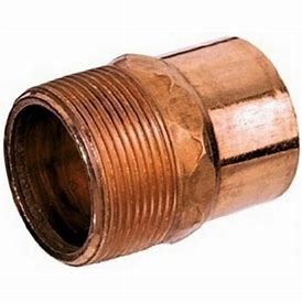 Hailiang Copper WROT Press Adapter- 1/2" C X 1/2" MIP
