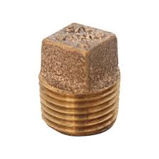 Hailiang Brass Square Head Cored Plug -  1" MIP
