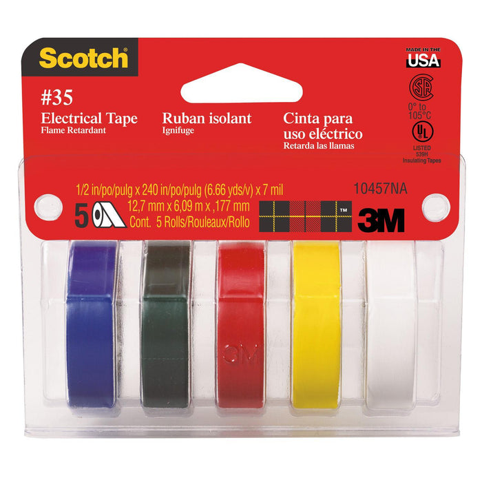 10457 CINTA ELÉCTRICA CÓDIGO DE COLOR 5PK