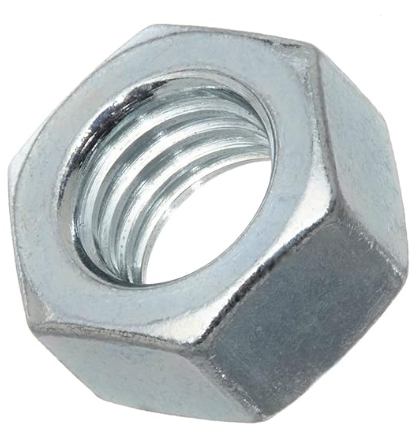 1/4" HEX NUTS GRADE 5 COARSE CARBON ZINC
