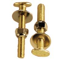 Plumb Pak Toilet Bolt Set Brass Plated - 5/16" x 2-1/4"