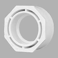 Buje empotrado de cubo de espiga DWV de PVC Charlotte Pipe - 4" x 3"
