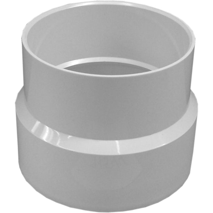 Charlotte Pipe PVC DWV Adapter Coupling Sewer and Drain - 4" x 4