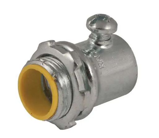 RACO 3/4 英寸 EMT 固定螺钉连接器,绝缘