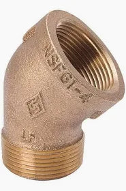 Hailiang Brass 45° Street Elbow - 1-1/4" FIP x 1-1/4" MIP