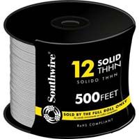 Southwire 12 Sólido THHN 500 Pies - Blanco