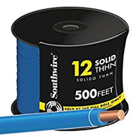 Southwire 12 Sólido THHN 500 Pies - Azul