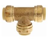 Harvard No Lead Brass Push Reducing Tee- 1/2" X 1/2" X 3/4"