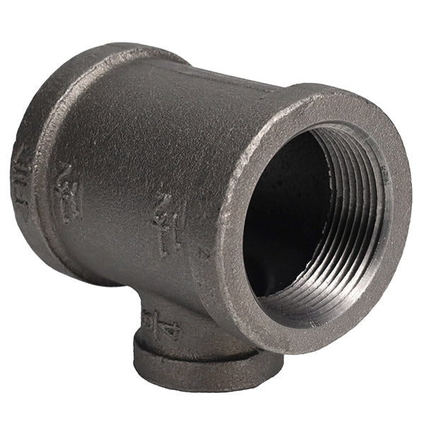 2X2X1 Black Iron Reducing Tee