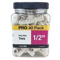 APOLLO PEX Poly Alloy Tees Pro 40 Pack - 1/2"