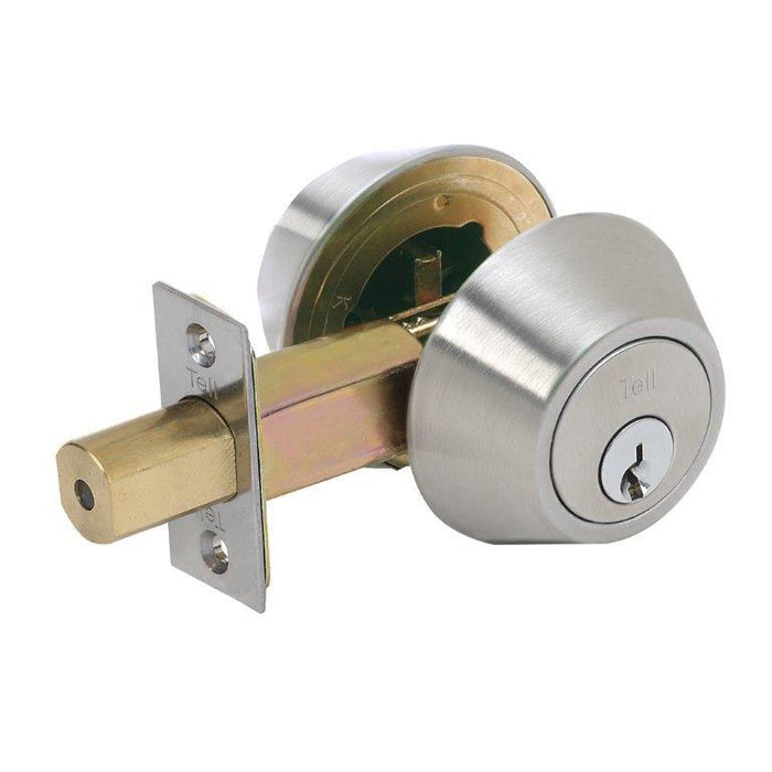 Tell 2000 Series Commercial Grade 2 SS Deadbolt - Double Cylinder