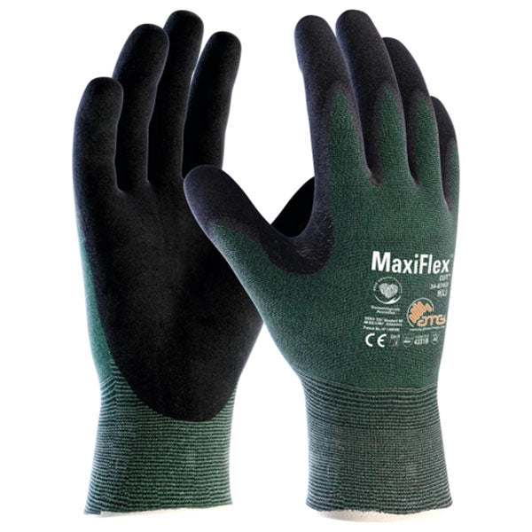 34-8743t/XL Green Maxiflex Cut Seamless Gloves