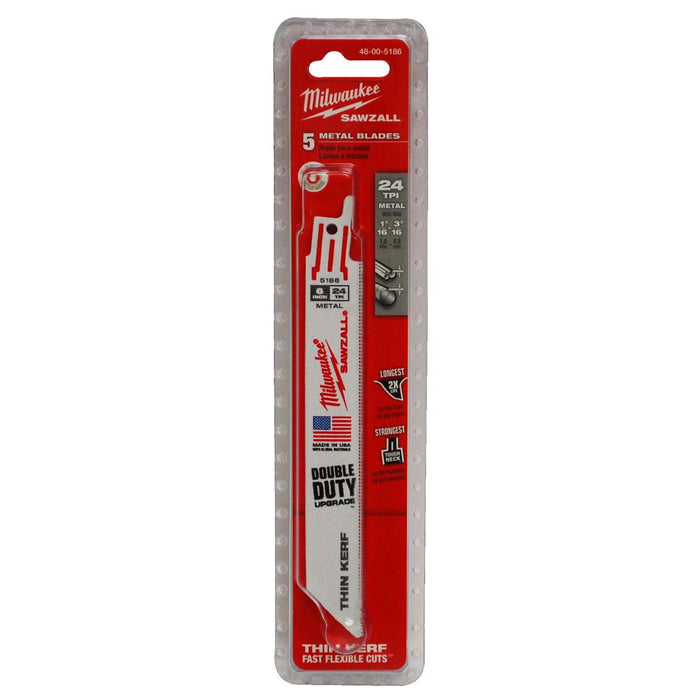 Milwaukee 24 TPI Metal Saw Blade - 6"