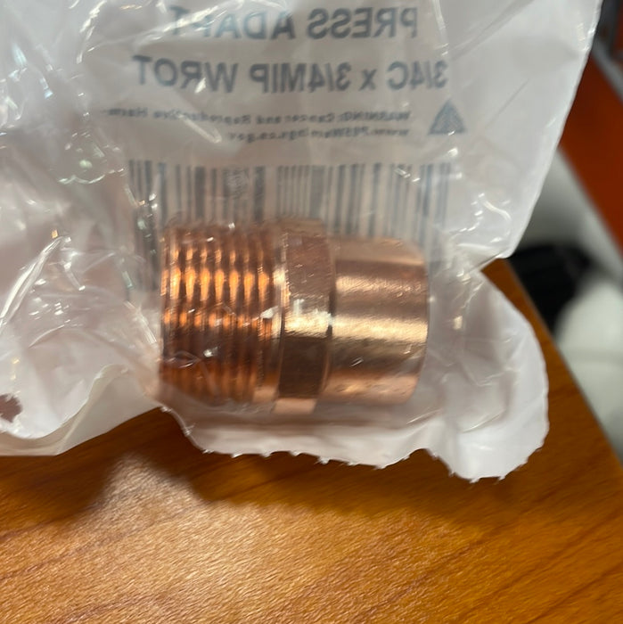 Hailiang Copper WROT Press Adapter- 3/4" C X 3/4" MIP