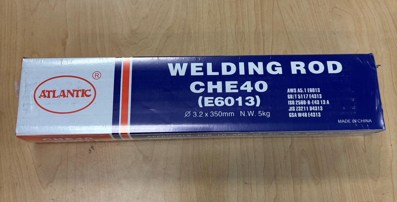 Atlantic CHE40 E6013 Welding Rod 3.2mm x 350mm - 5 kg Box