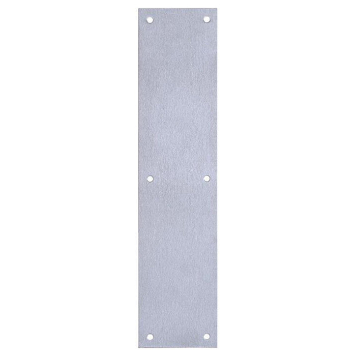 Tell Commercial Satin SS Push Plate W/ Screws - 3.5" x 15"