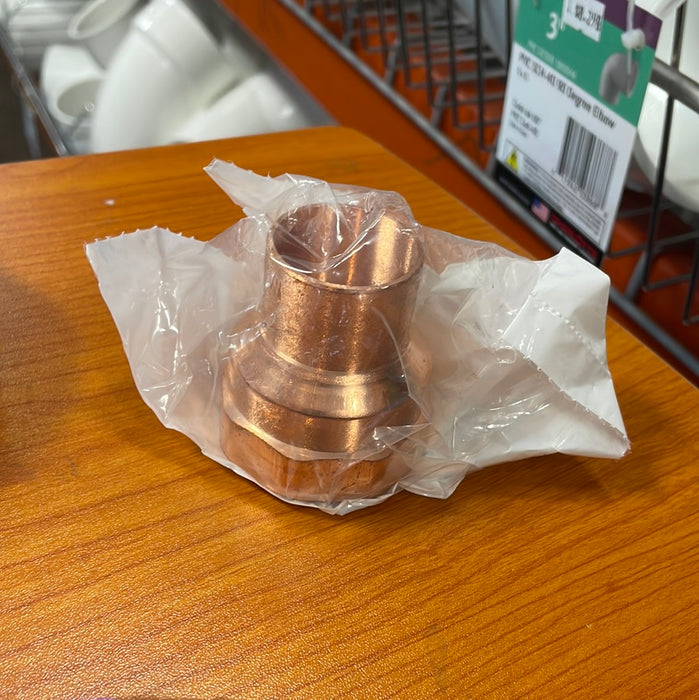 Hailiang Copper WROT Press Adapter- 1" C X 1-1/4" FIP