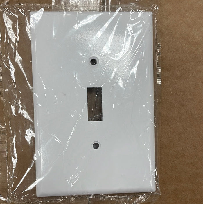 Eaton 1 Gang Oversize Toggle Wall Plate - White