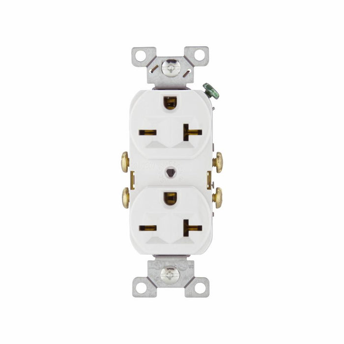 20 Amp duplex Receptacle/Outlet, Industrial Grade Self Grounding