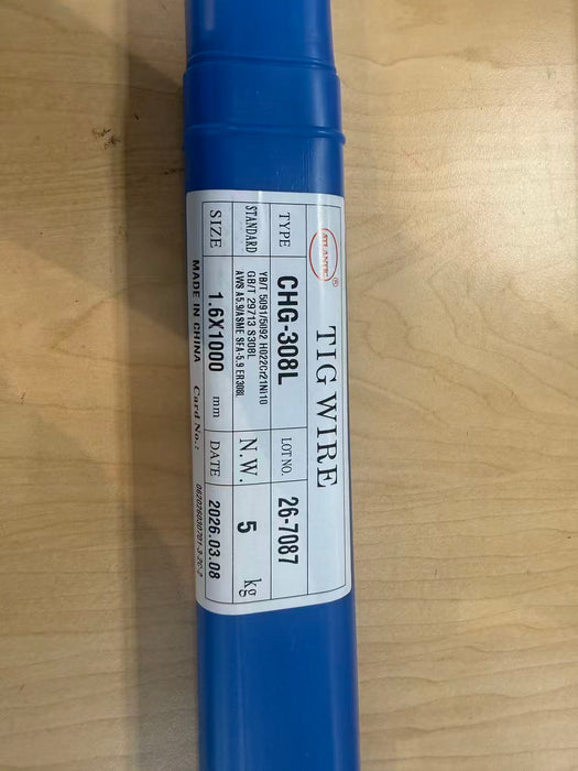 Atlantic CHG-308L ER308L Tig Wire 1.6mm x 1000 - 5 kg Box
