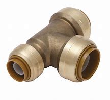 Harvard No Lead Brass Push Reducing Tee- 3/4" X 1/2" X 1/2"