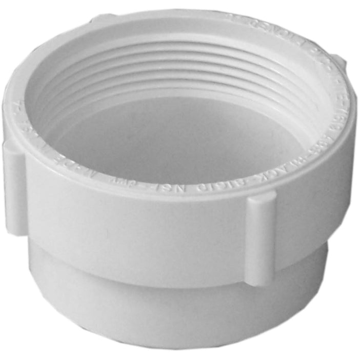 Charlotte Pipe PVC DWV Fitting Cleanout Adapter - 3"