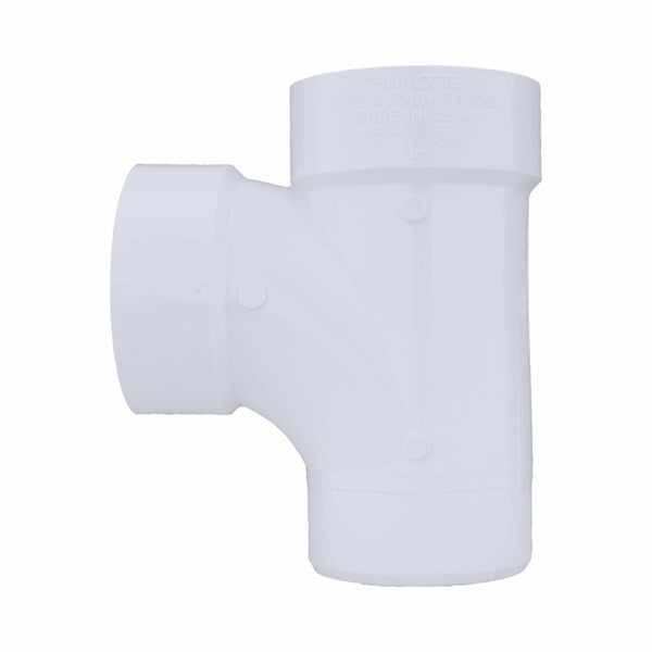 Charlotte Pipe PVC DWV Street Sanitary Tee - 4"