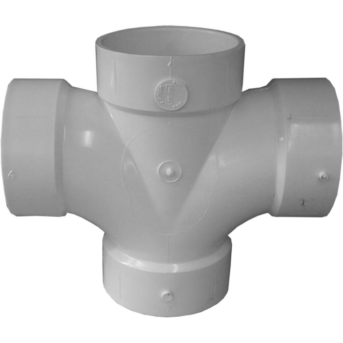 Charlotte Pipe PVC DWV Dbl Sanitary Tee - 3"