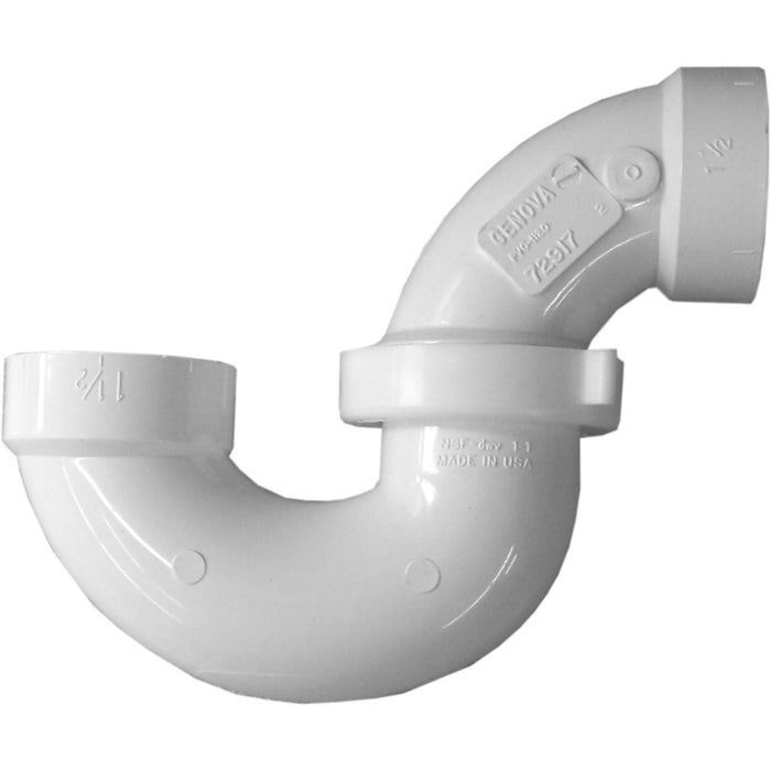 Charlotte Pipe DWV PVC P-Trap with Union and Plastic Nut - 2"