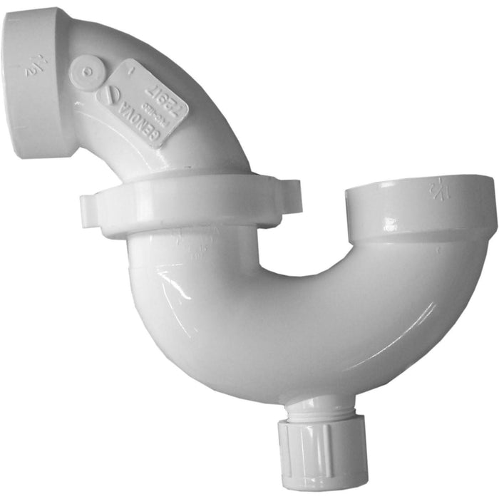 Charlotte Pipe PVC Adjustable P Trap w/ Union & Cleanout - 1-1/2"