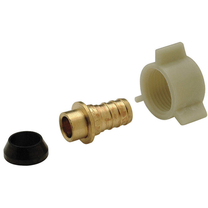 CB Supplies Lead Free Brass Swvl Adapter W/Plastic Nut- 1/2" X 3/4"