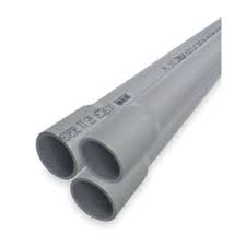 Atkore Heritage plastics Grey SEH80 Ridged PVC Conduit 1" x 10'