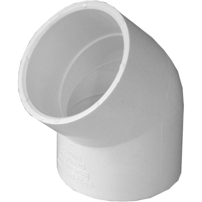 Charlotte Pipe PVC Sch-40 Codo de 45 grados - 1/2"