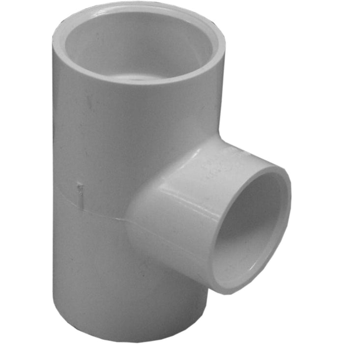 Charlotte Pipe Sch 40 PVC Reducing Tee - 1-1/4" x 1-1/4" x 1/2"