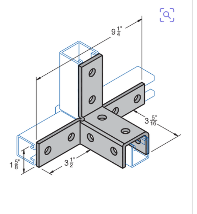 Three-Wing Shape Fitting A-328-1